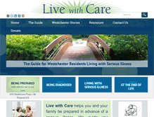 Tablet Screenshot of livewithcare.org